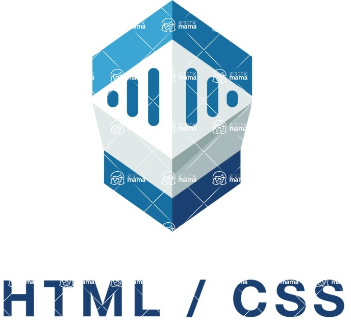 Business Logo Templates - vector graphics in a pack from GraphicMama - Vector HTML and CSS Services Logo Design